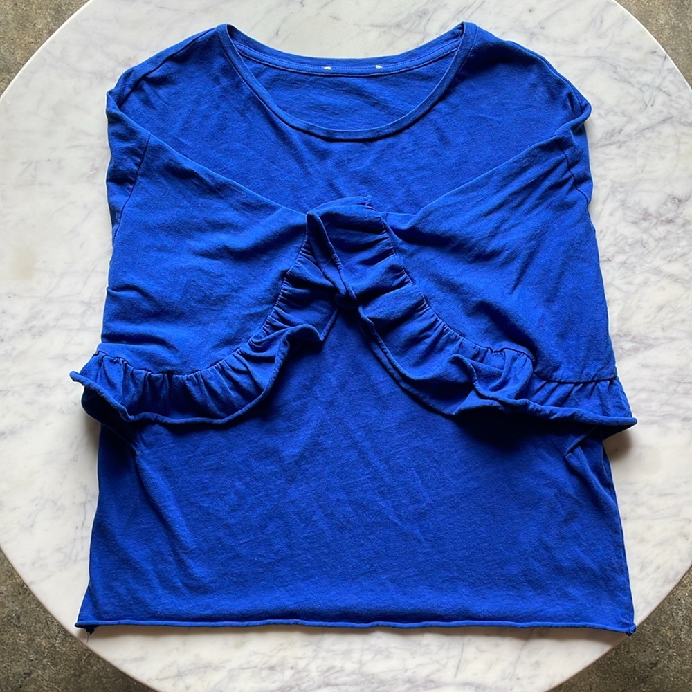 Zara Women’s Blue Top Size Medium